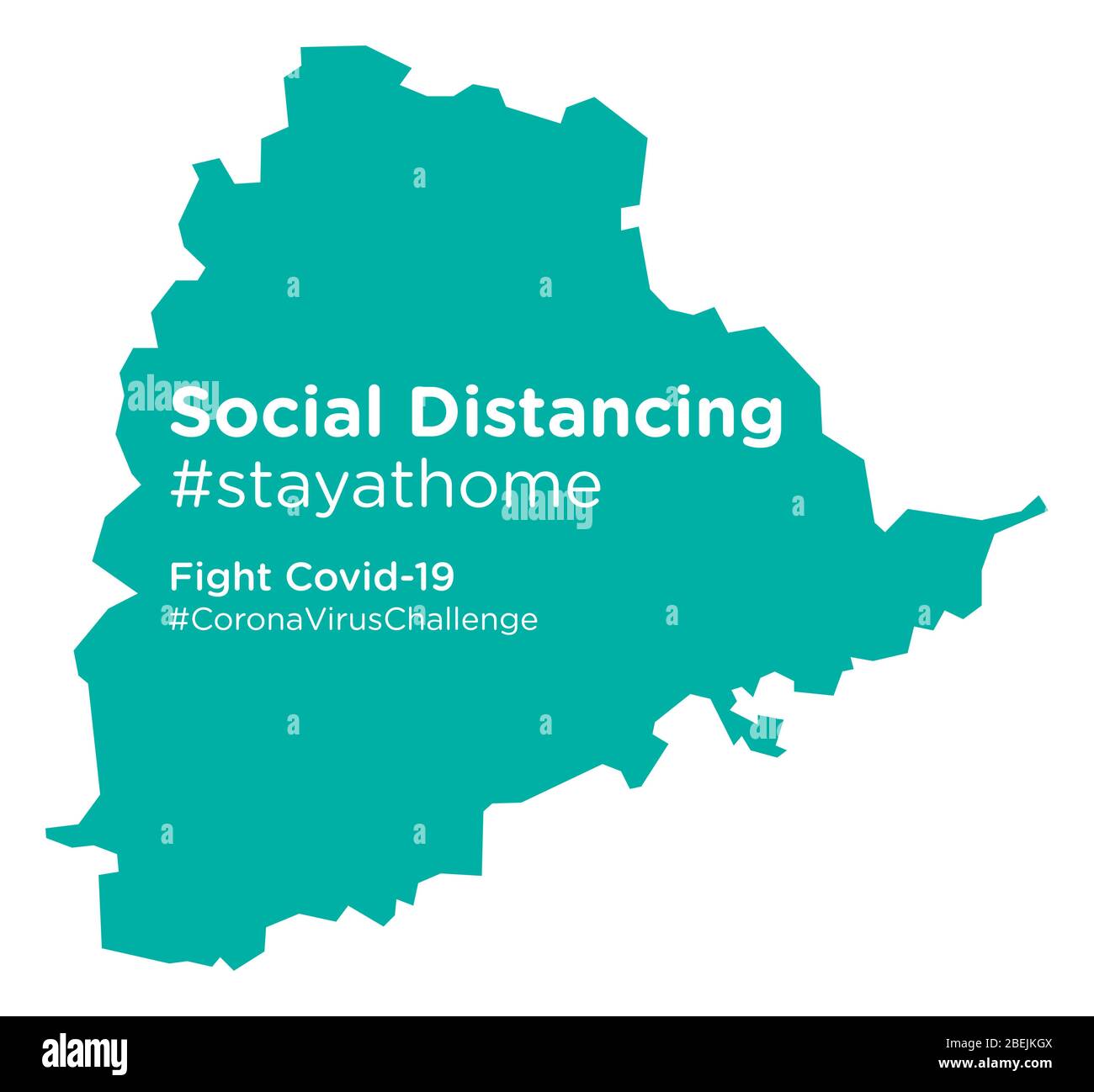 Telangana map hires stock photography and images Alamy