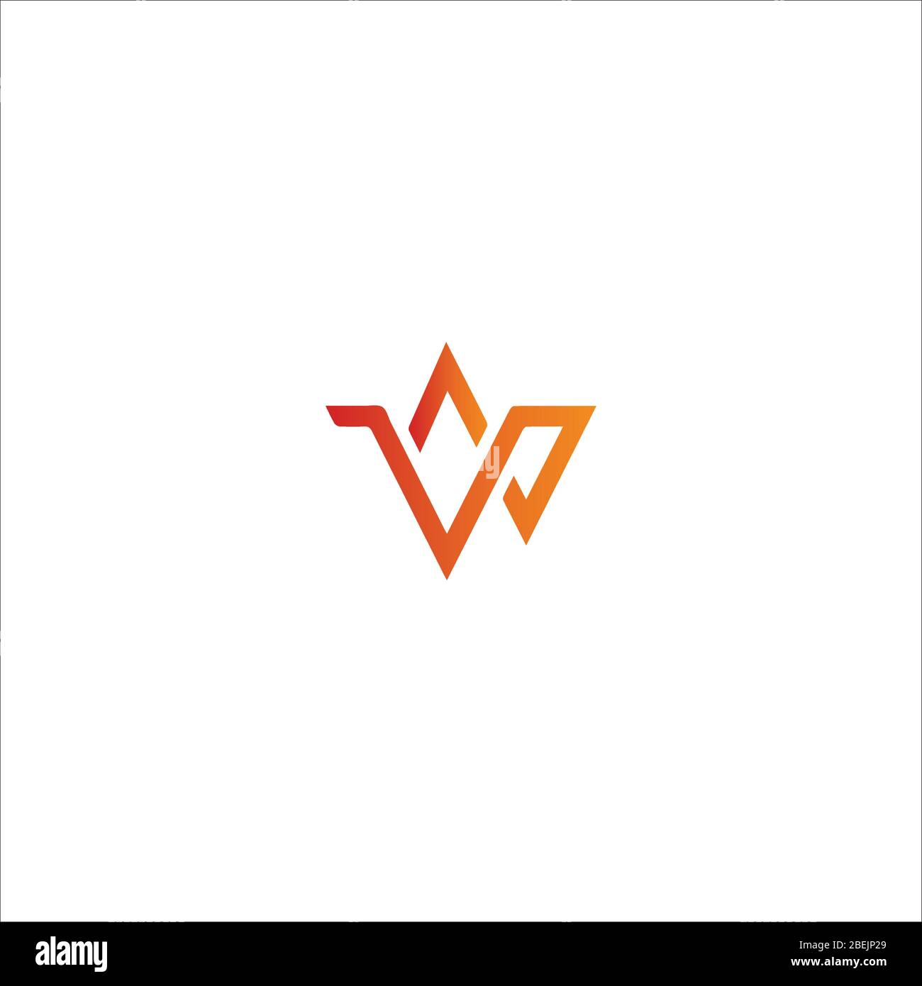 Initial letter wp logo or pw logo vector design templates Stock Vector