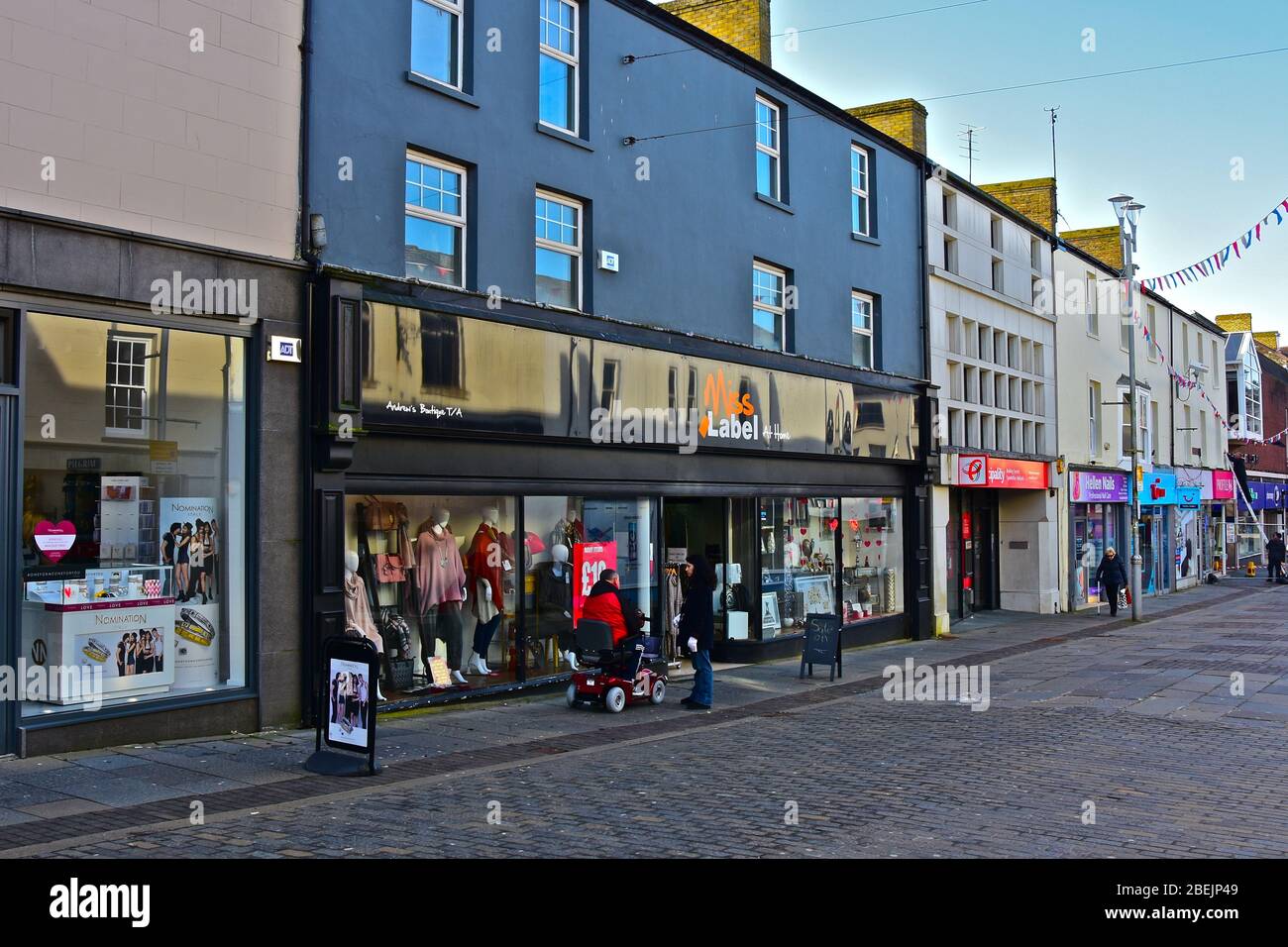 A view along Caroline Street, one of the main shopping areas in the