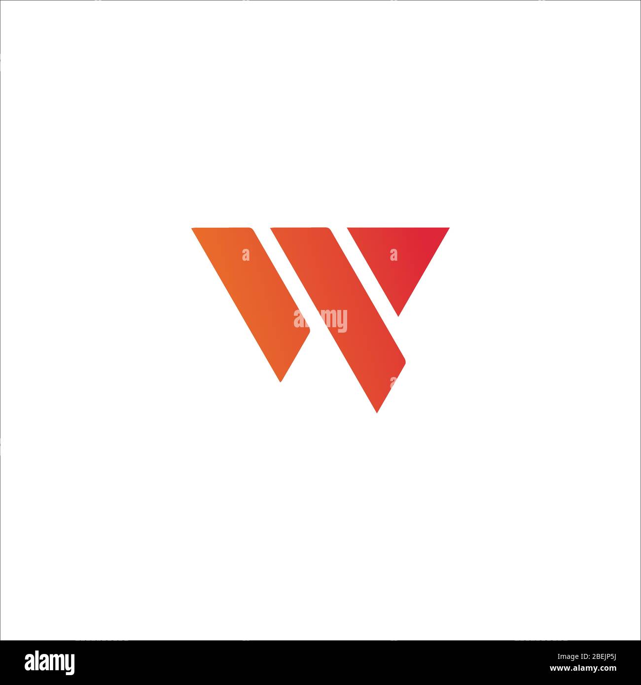 Initial letter wp logo or pw logo vector design templates Stock Vector