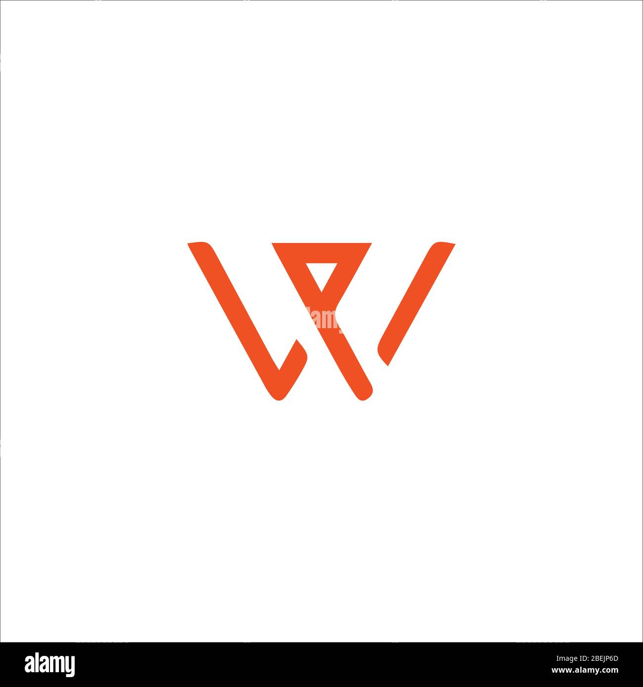Initial letter wp logo or pw logo vector design templates Stock Vector ...