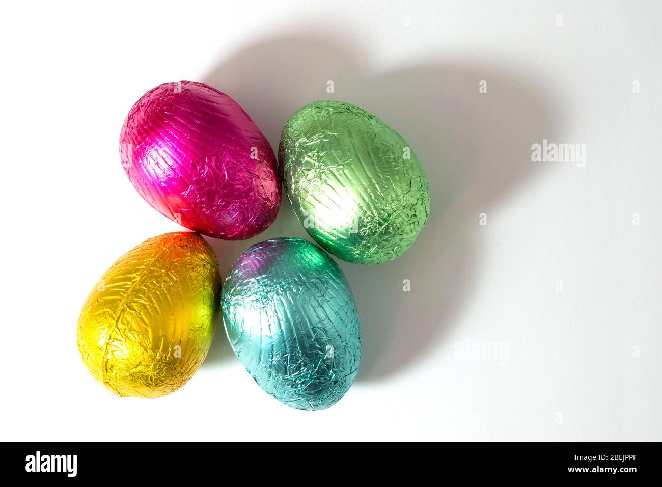 Easter eggs isolated on white Stock Photo