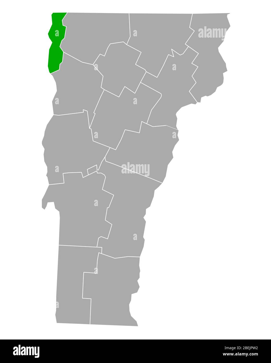 Map of Grand Isle in Vermont Stock Photo Alamy