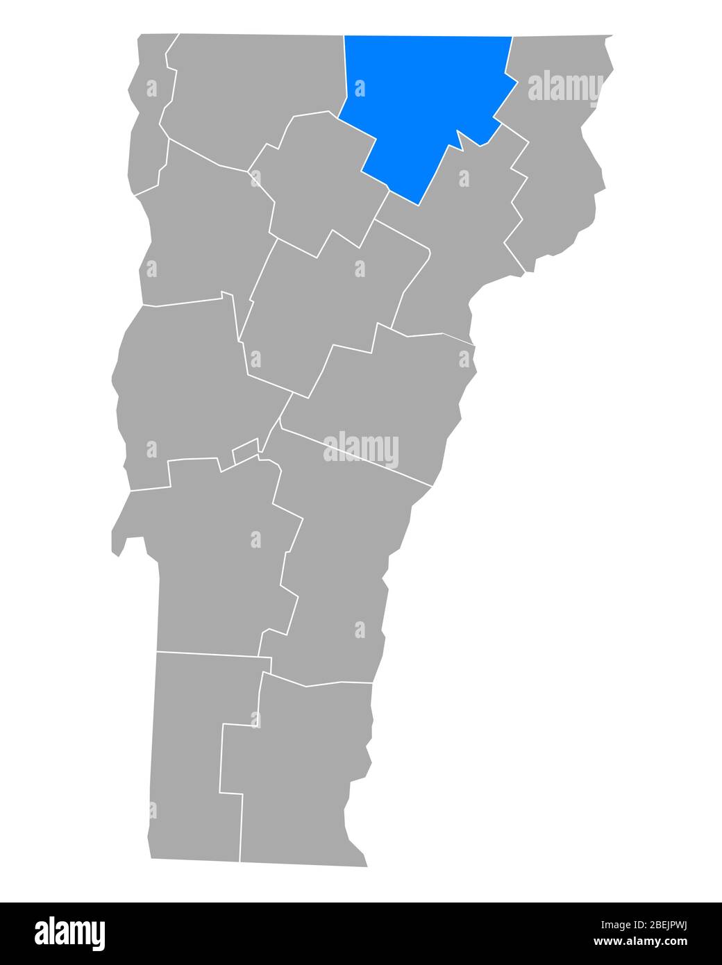 Map of Orleans in Vermont Stock Photo Alamy