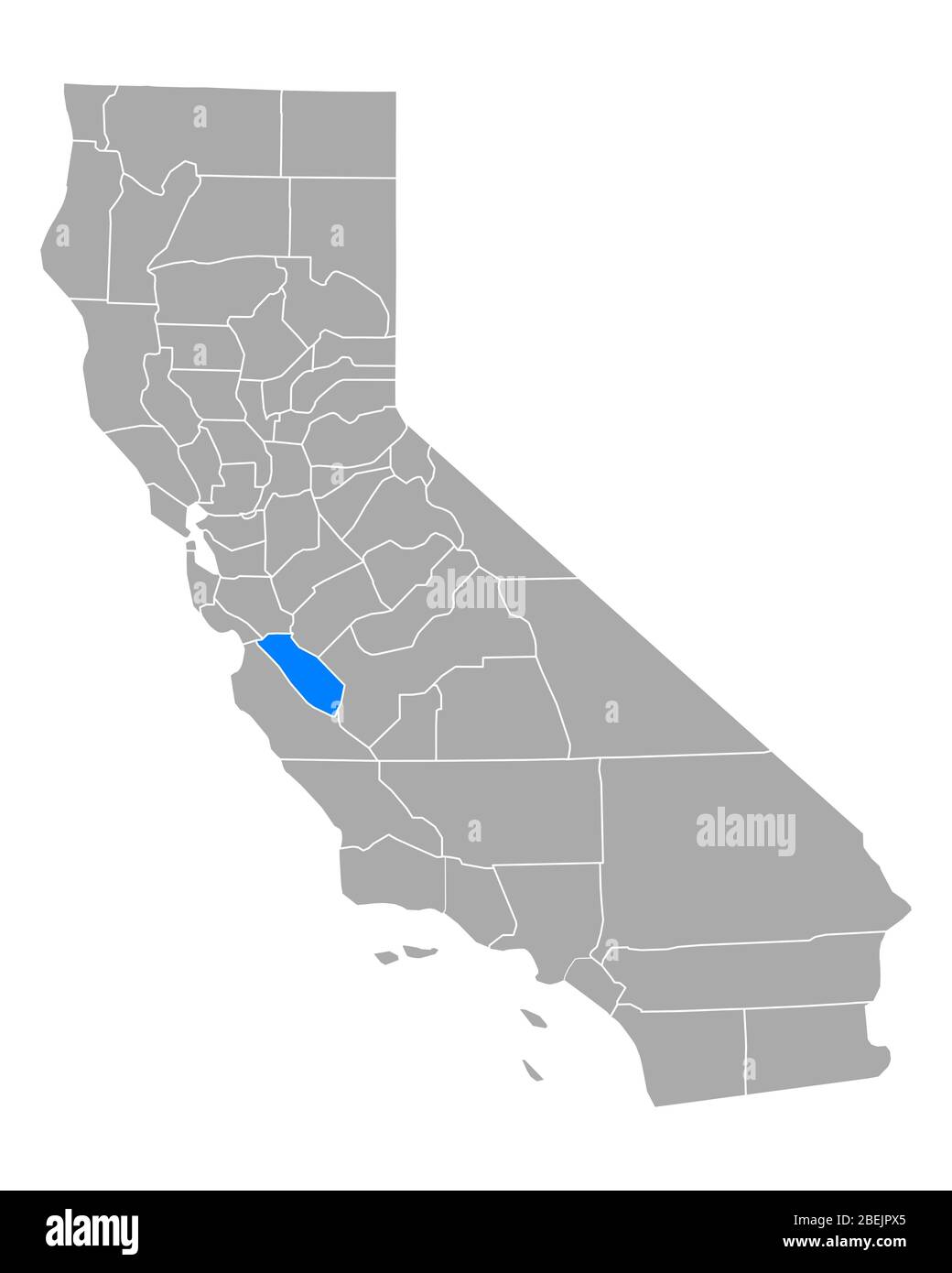 Map of San Benito in California