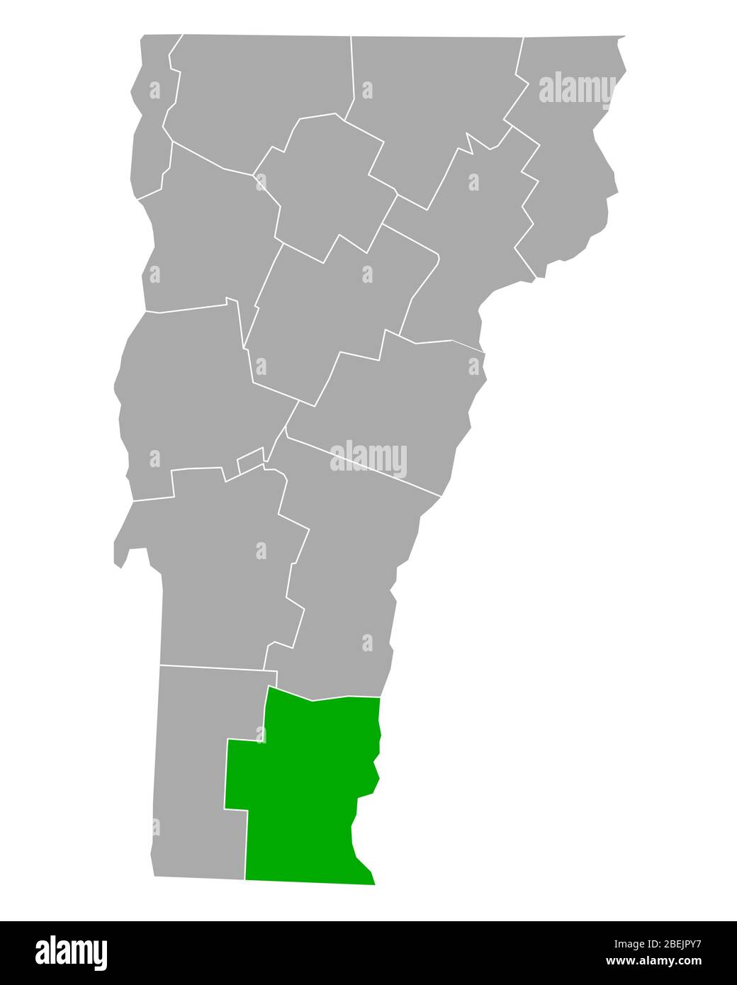 Map of Windham in Vermont Stock Photo Alamy