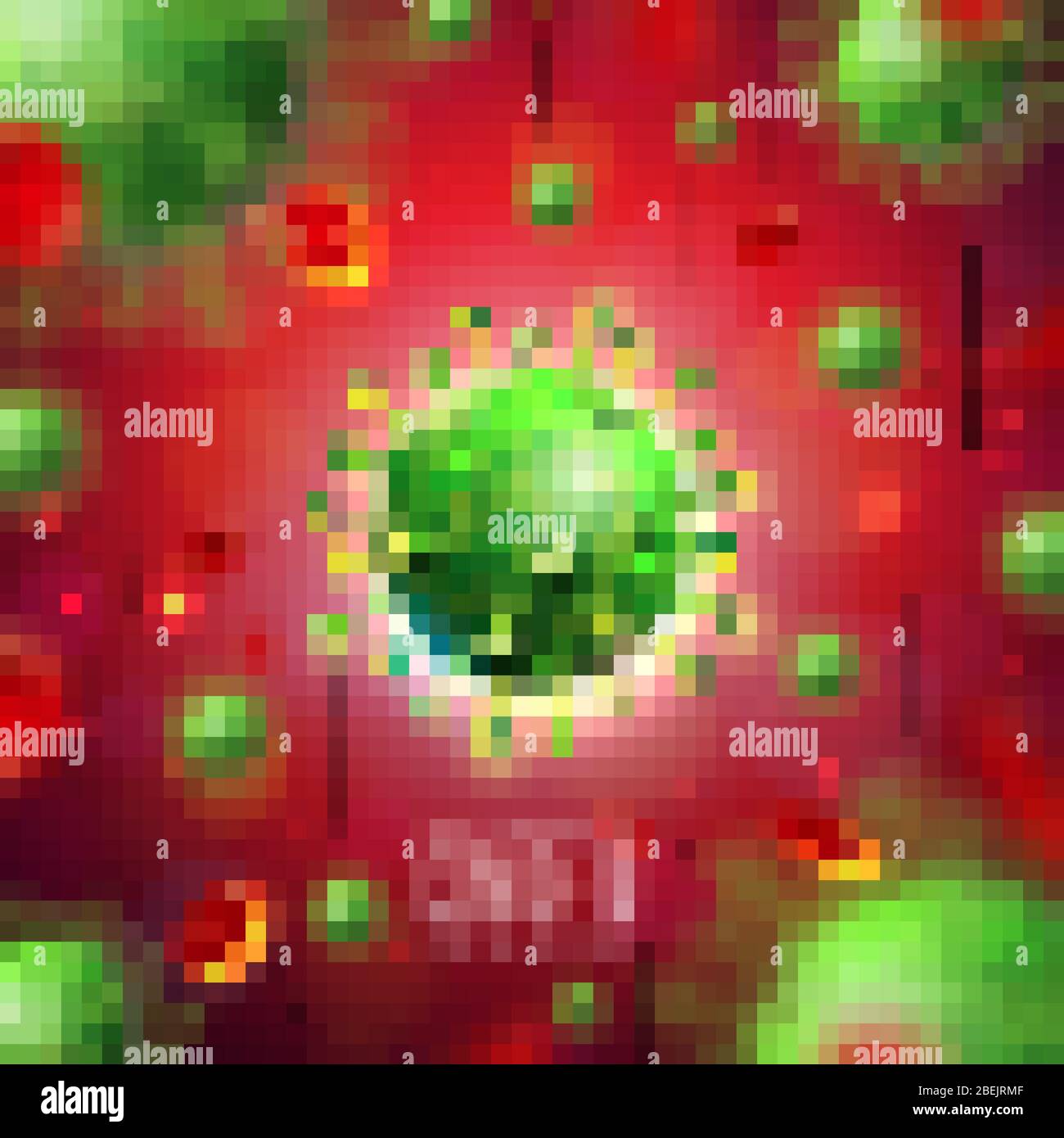 Microscopic view blood cells virus Stock Vector Images - Alamy