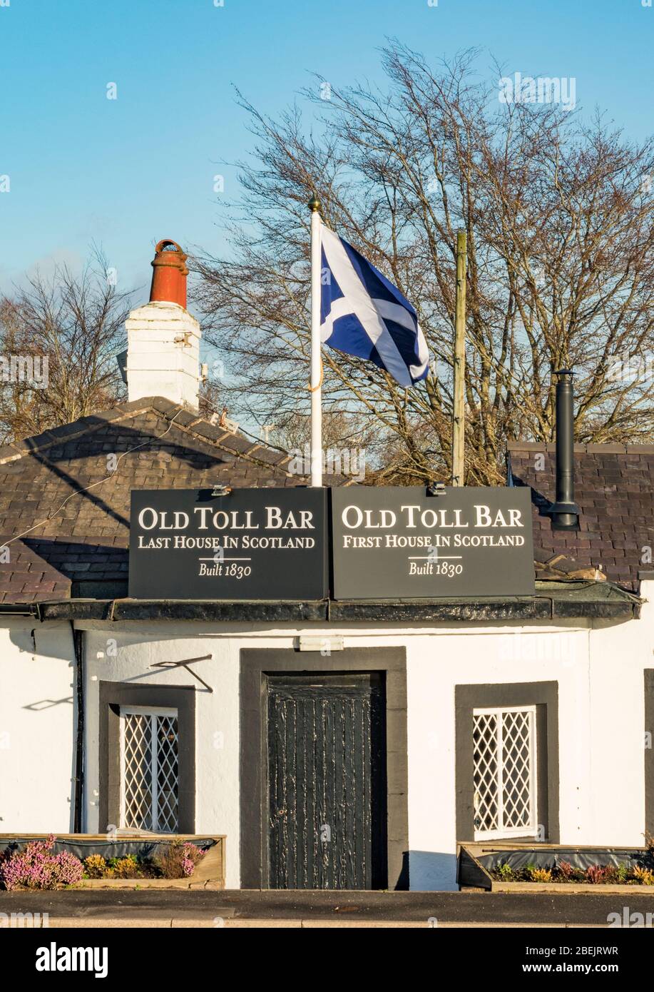 Old Toll Bar, Gretna Stock Photo Alamy