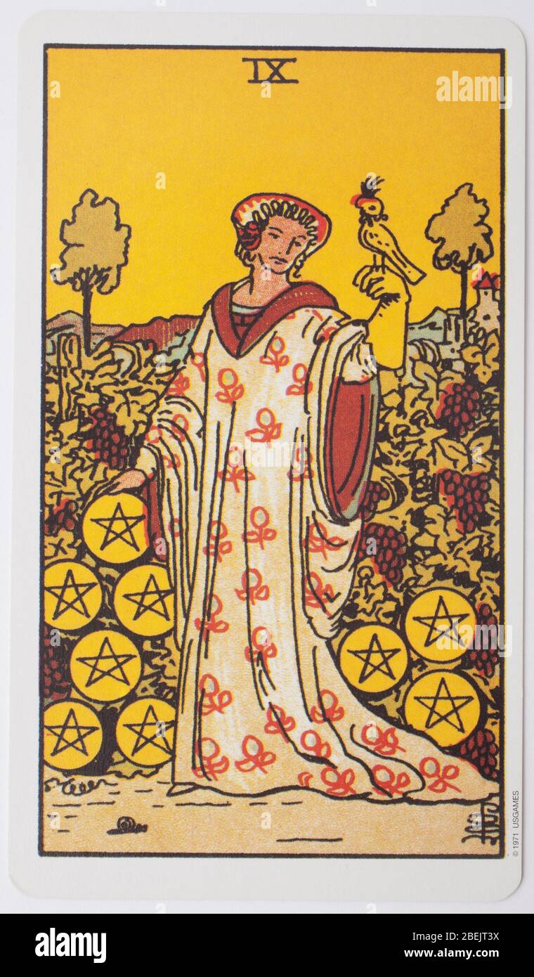 Tarot 9 Pentacles High Resolution Stock Photography And Images Alamy