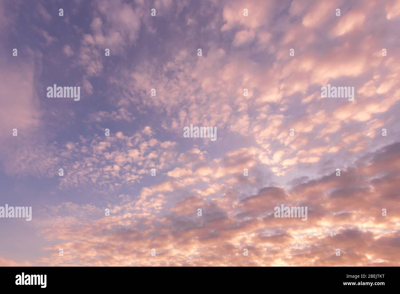Cloudy sky at sunset or sunrise with sunlight. Abstract background for ...