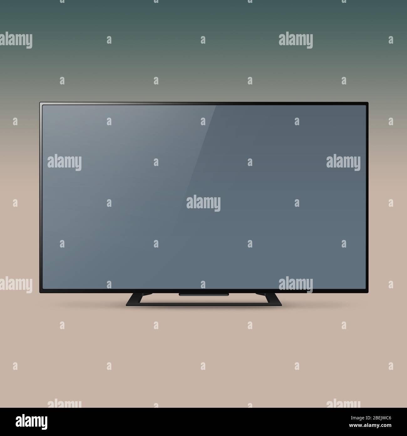 Smart LED Ultra HD TV mock-up series, psd with smart layers template ready for your design Stock Photo