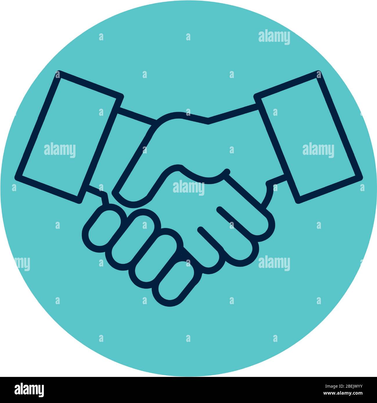 hands shake in frame circular isolated icon Stock Vector Image & Art ...
