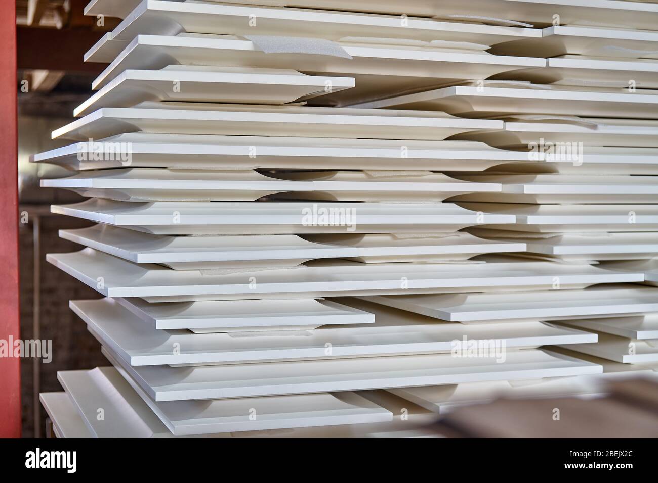 Joinery. Painted panel doors . Wood door manufacturing process