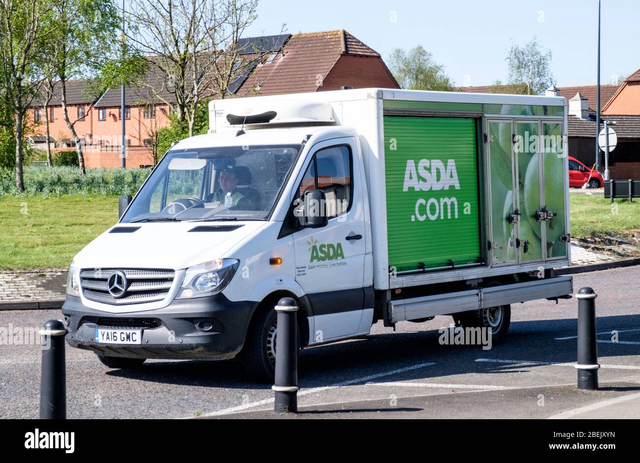 Covid19 Lockdown, an ASDA delivery Van Stock Photo Alamy