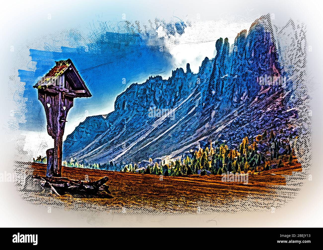 Featured image of post Mountain Drawing Color