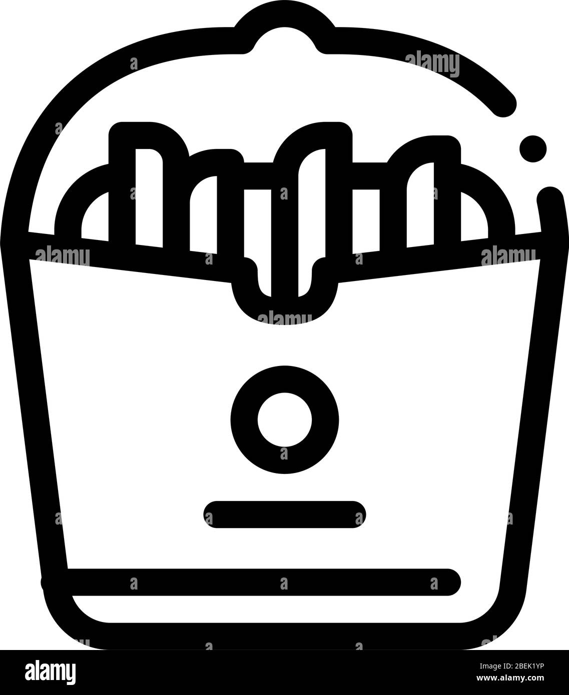 french fries icon vector outline illustration Stock Vector Image & Art ...