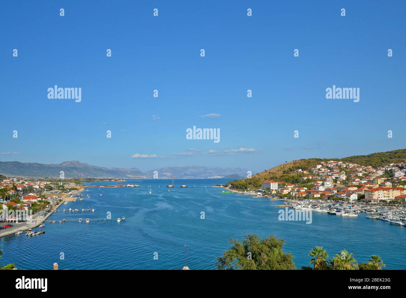 Panoramic view of Trogir, a town on the Croatian coast Stock Photo Alamy