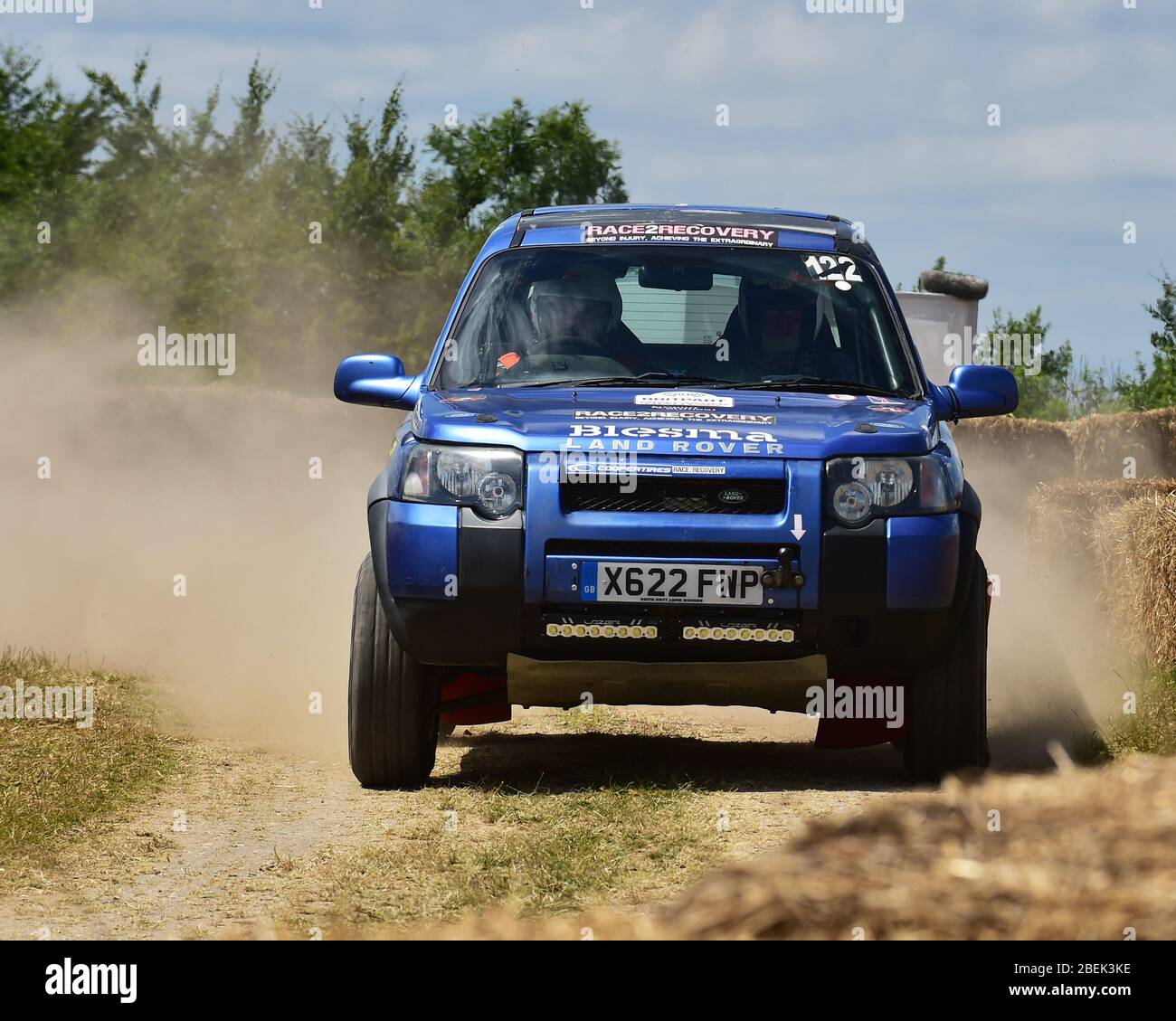 Race2Recovery, Land Rover Freelander, Forest Rally Stage, Goodwood Festival of Speed, 2017, Peaks of Performance, Motorsports Game Changers,  automobi Stock Photo