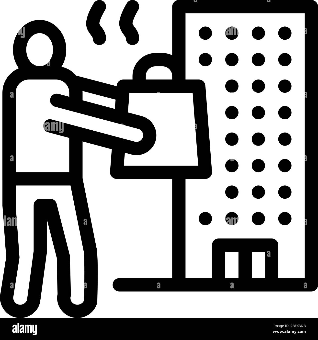 take food home icon vector outline illustration Stock Vector Image