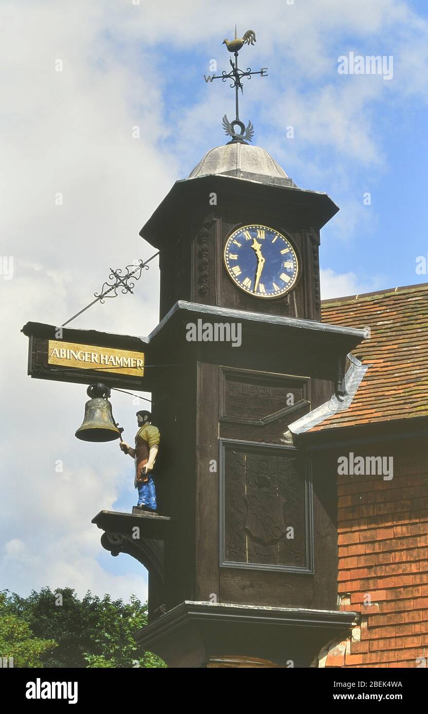 Abinger Hammer clock, Surrey, England, UK Stock Photo Alamy