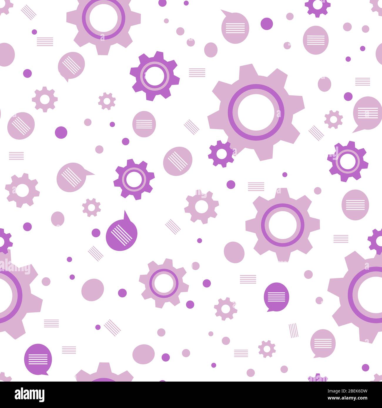 Vector industry seamless pattern Illustration with gear, cog wheel ...
