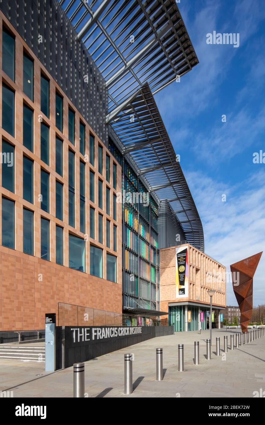 UK, England, London, Exterior of the Francis Crick Institute - the UK Centre for Medical Research and Innovation Stock Photo