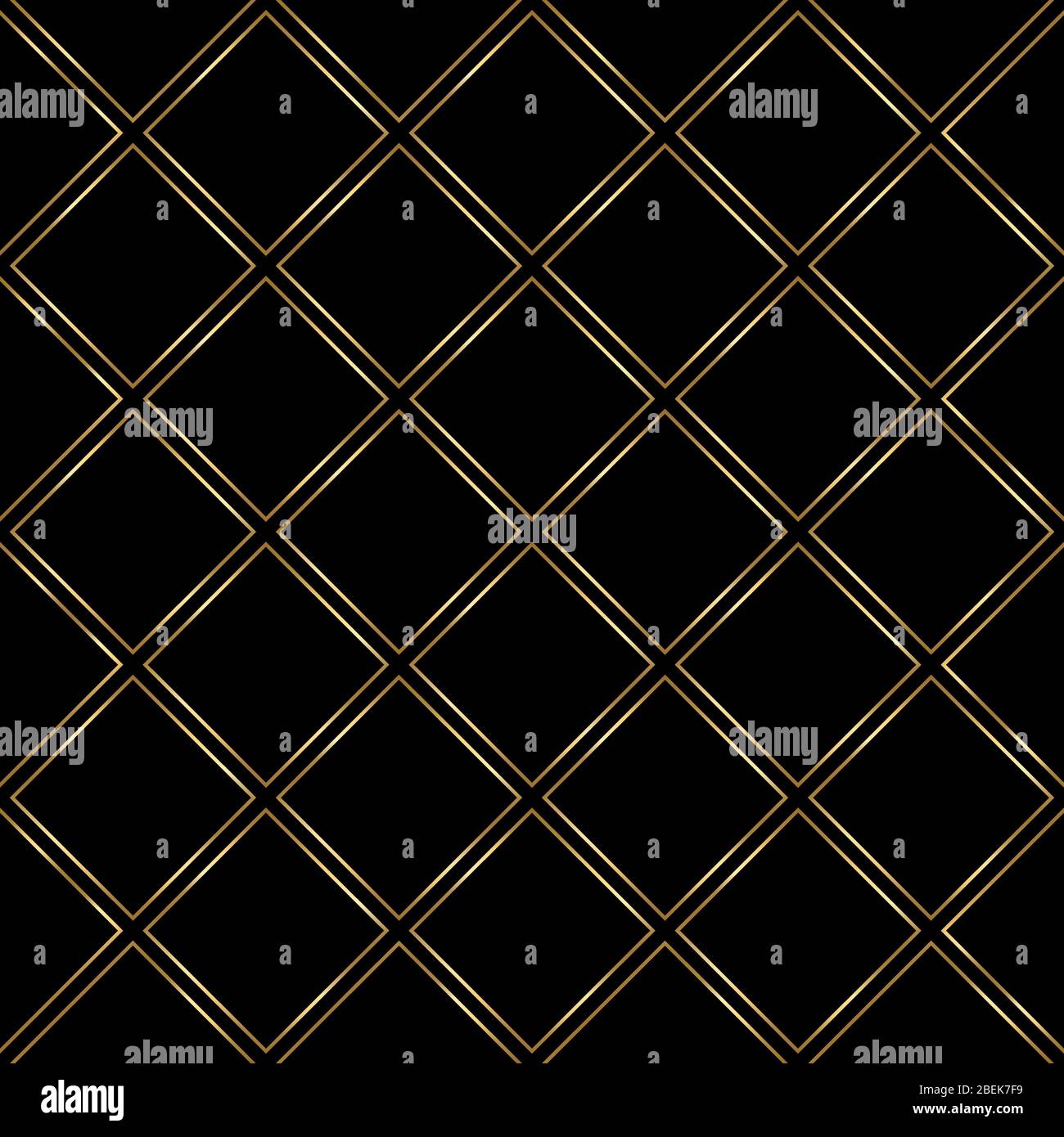 Gold and black pattern. Seamless luxury background Stock Vector