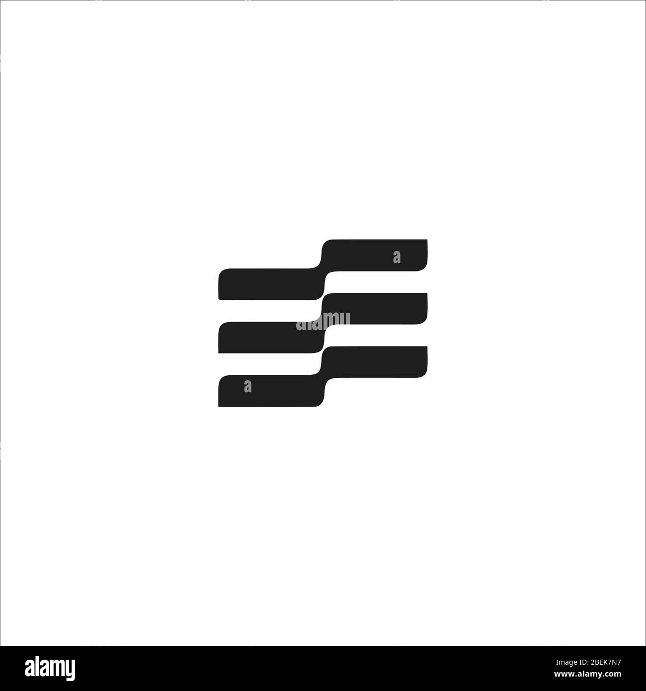 Initial letter ee logo or e logo vector design template Stock Vector