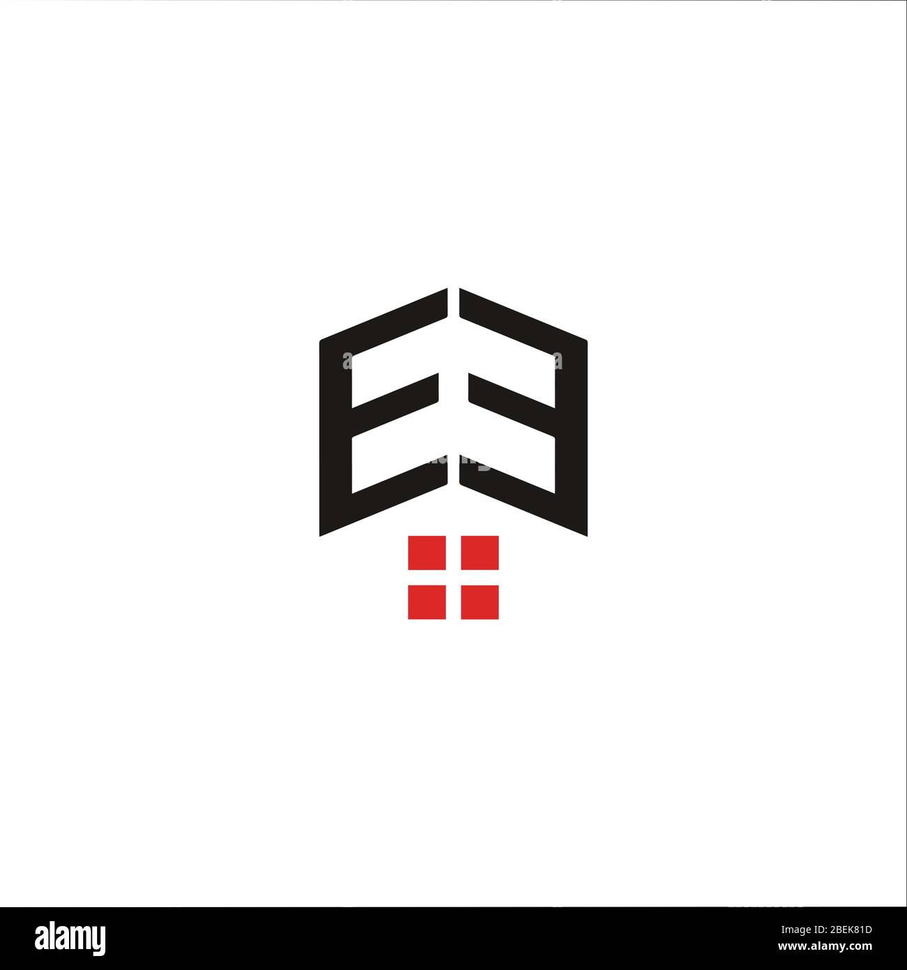 Initial letter ee logo or e logo vector design template Stock Vector