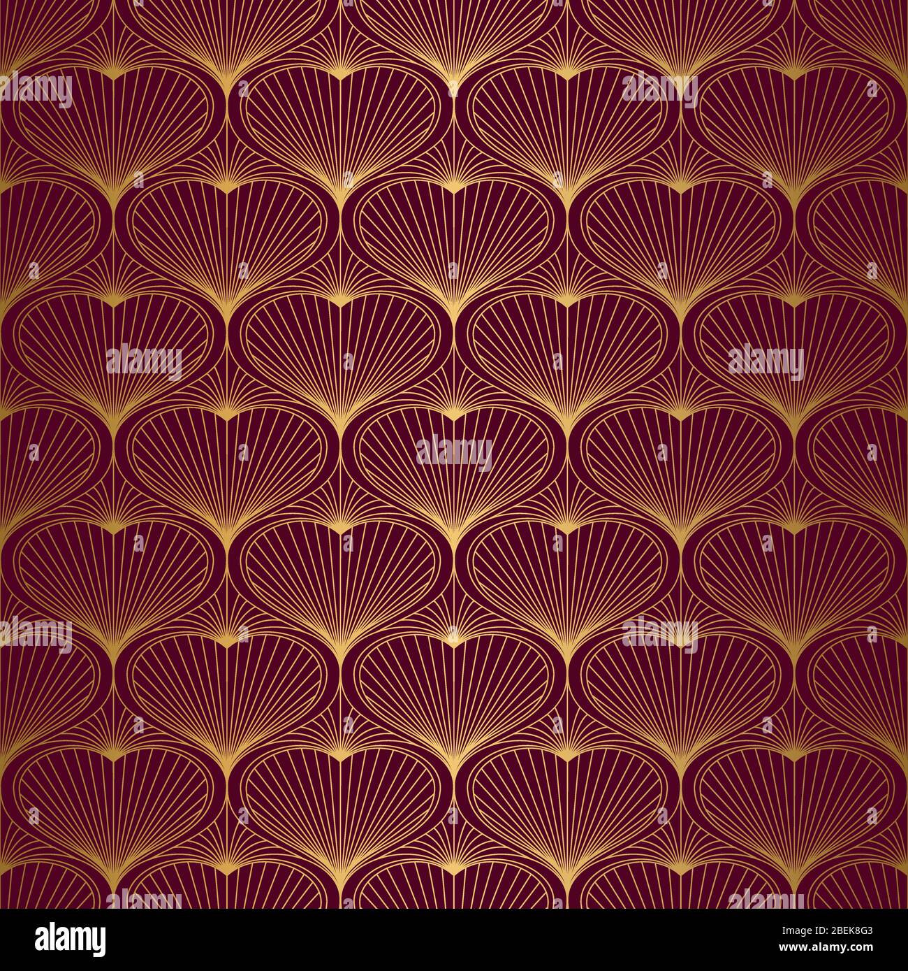 Art Deco Pattern From Hearts Seamless Gold And Red Background Stock Vector Image Art Alamy Art Deco Pattern From Hearts Seamless Gold And Red Background Stock Vector Image Art Alamy
