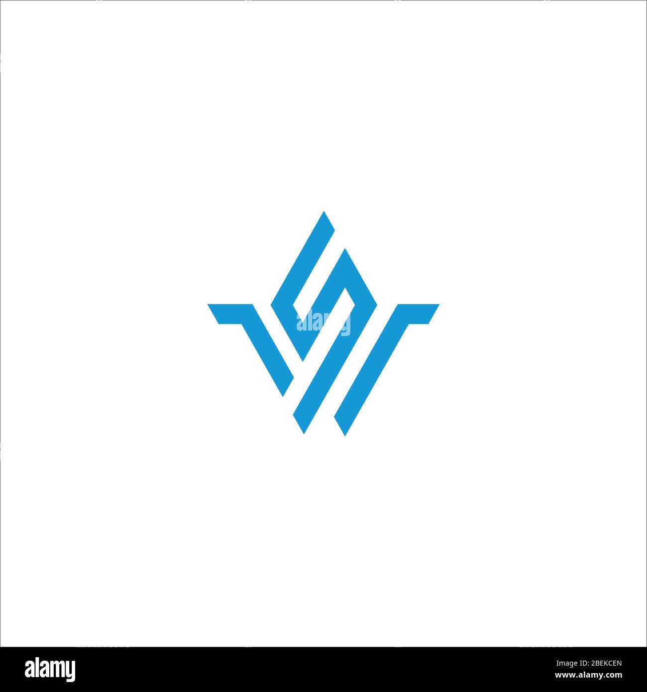 Initial letter ws logo or sw logo vector design template Stock Vector ...