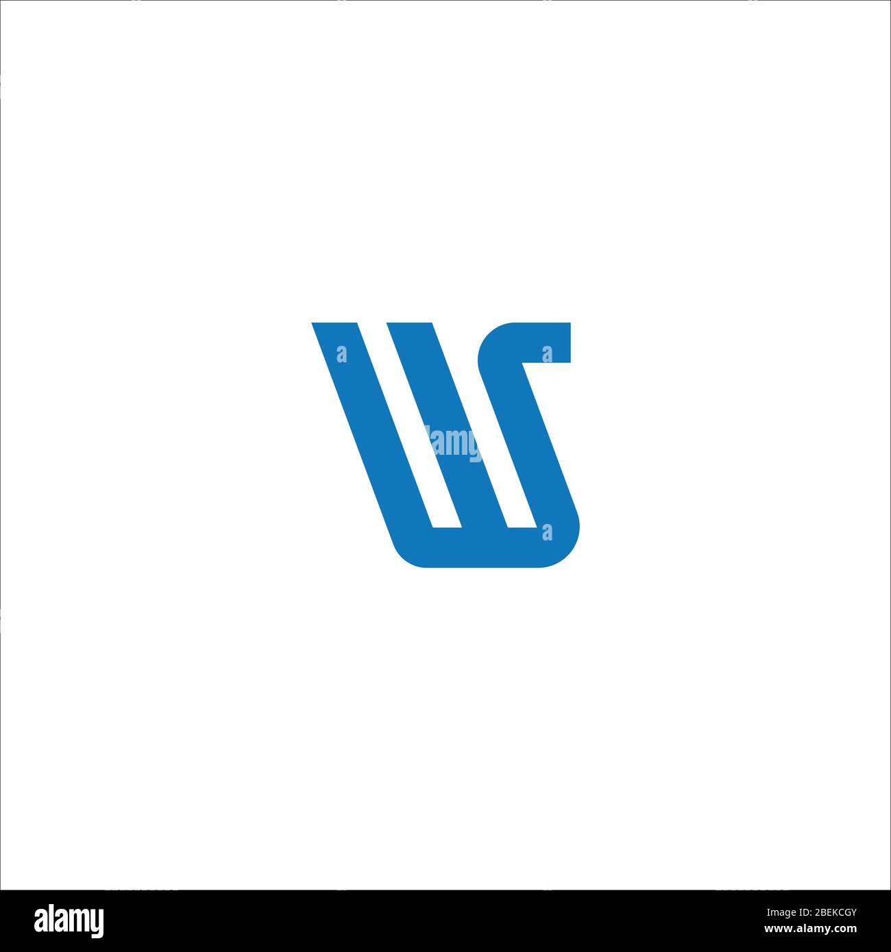 Initial letter ws logo or sw logo vector design template Stock Vector ...