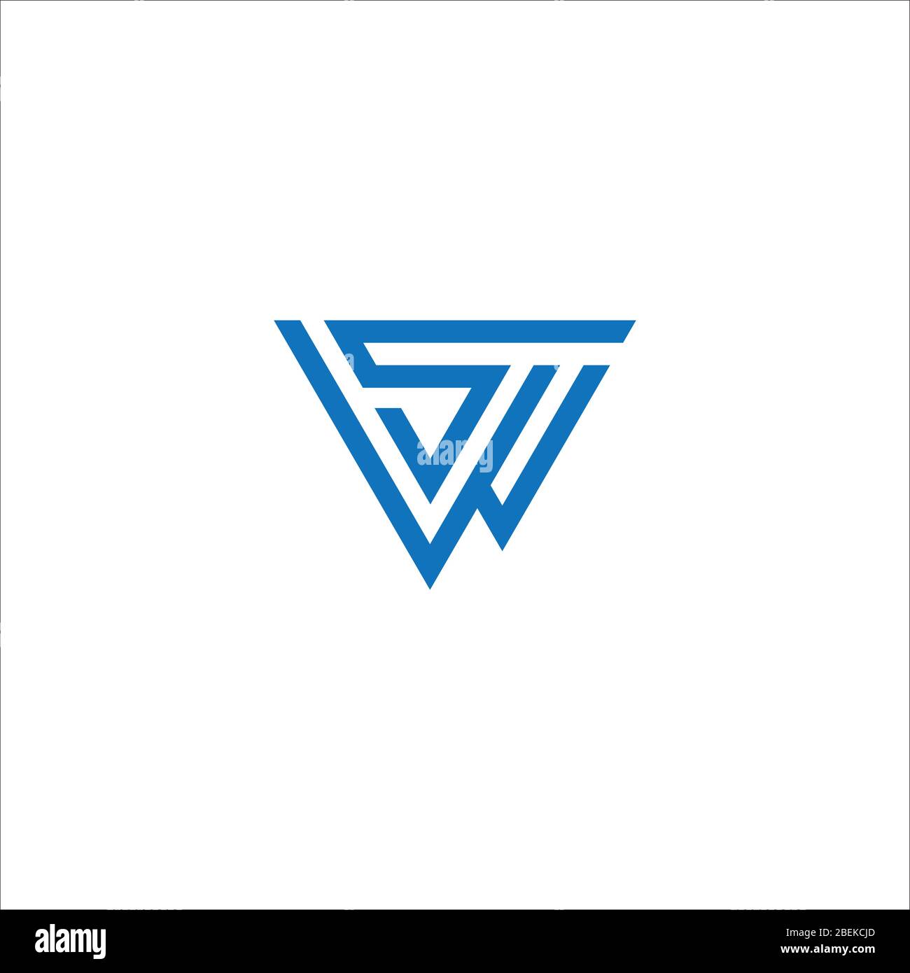 Initial letter ws logo or sw logo vector design template Stock Vector ...