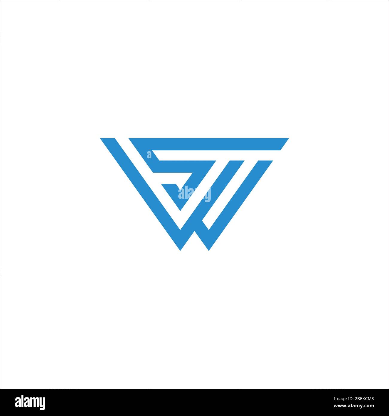 Initial letter ws logo or sw logo vector design template Stock Vector ...