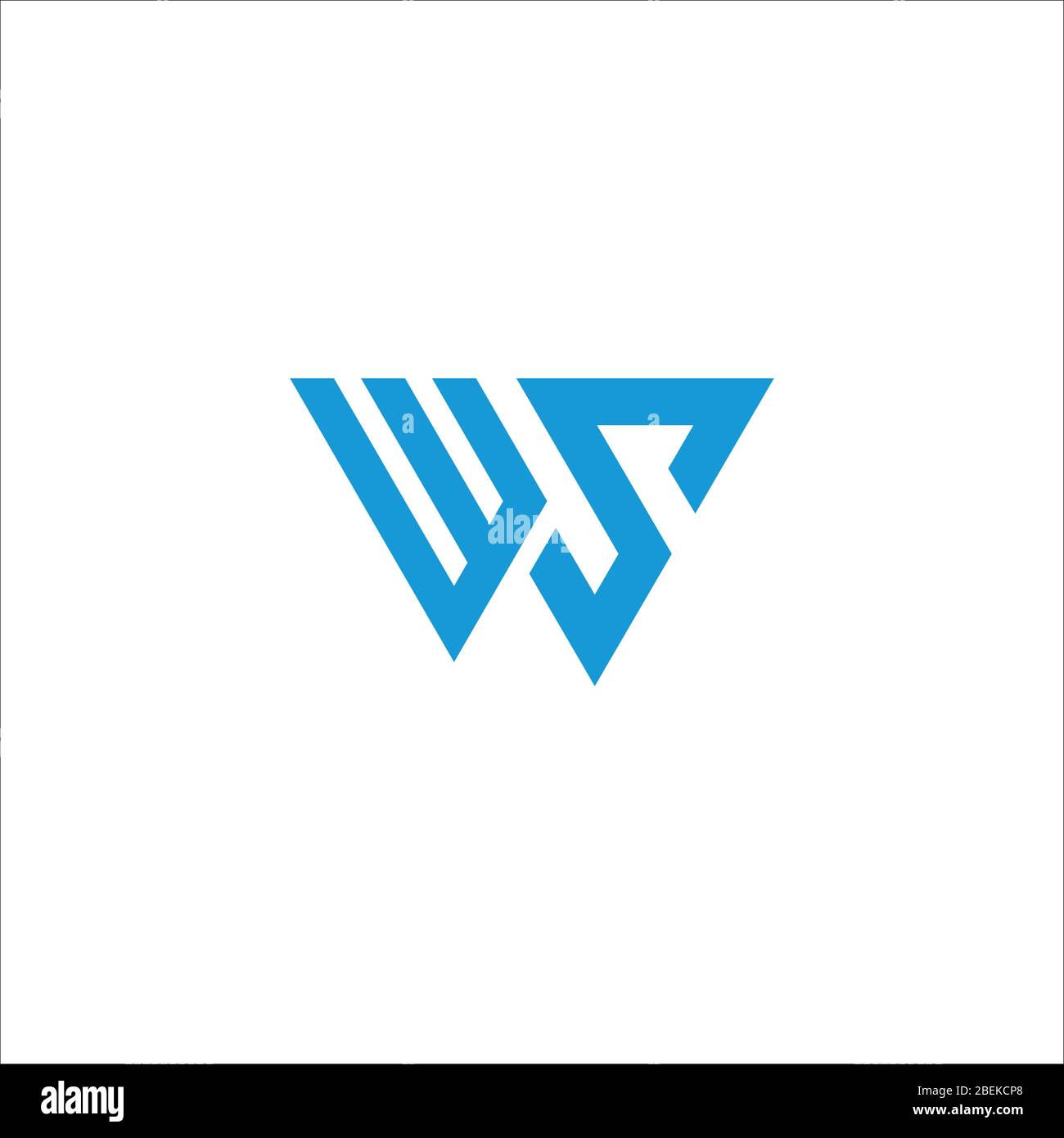 Initial letter ws logo or sw logo vector design template Stock Vector ...