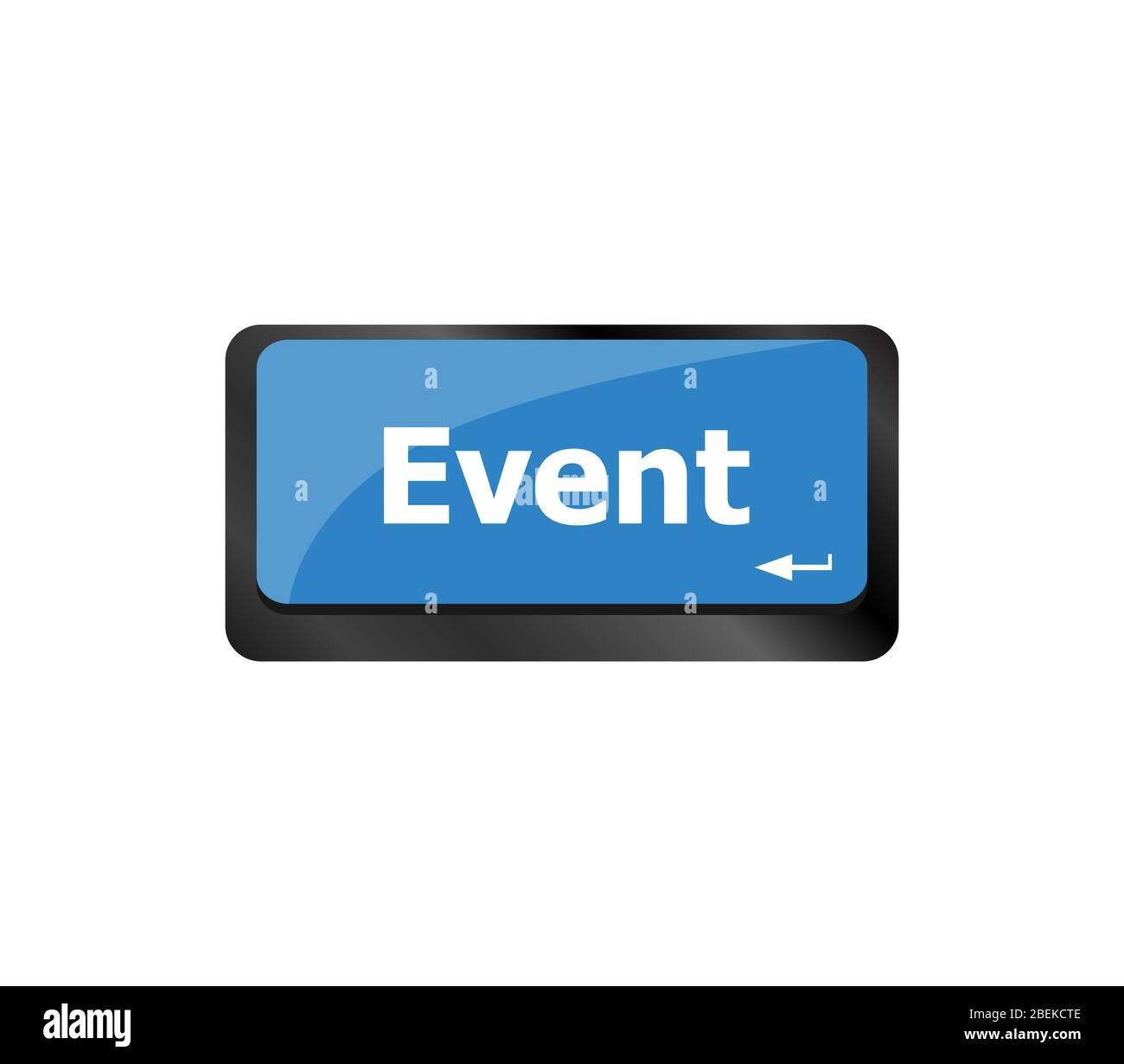 events button on the keyboard - holiday concept Stock Photo - Alamy