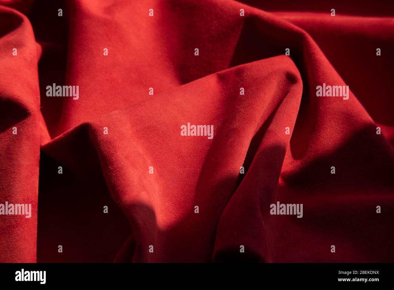 Red felt seamless texture and background foto de Stock