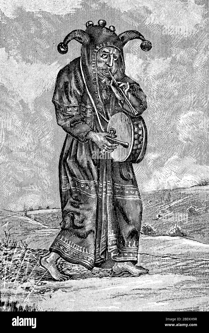 Jester woodcut hi-res stock photography and images - Alamy