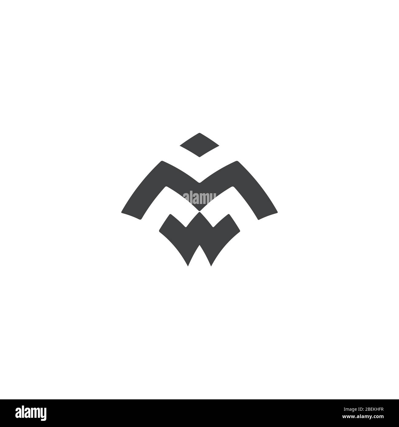 Initial letter wm logo or mw logo vector design template Stock Vector ...