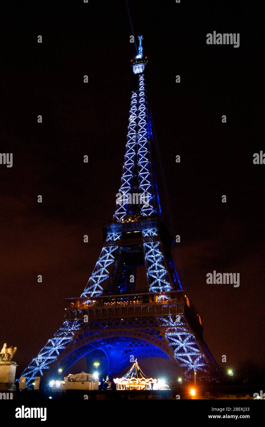 The Eiffel Tower lights up the skyline of Paris and brings form and life to a Parisian worldwide