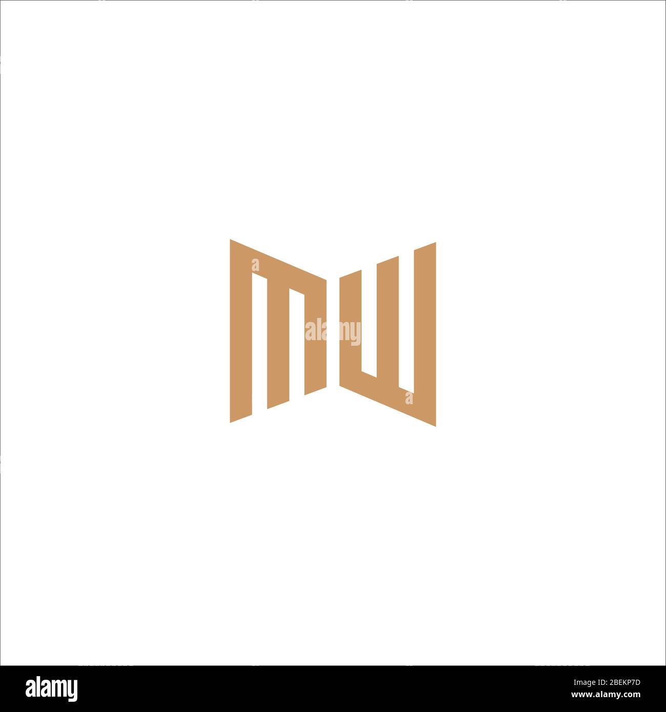 Initial letter wm logo or mw logo vector design template Stock Vector