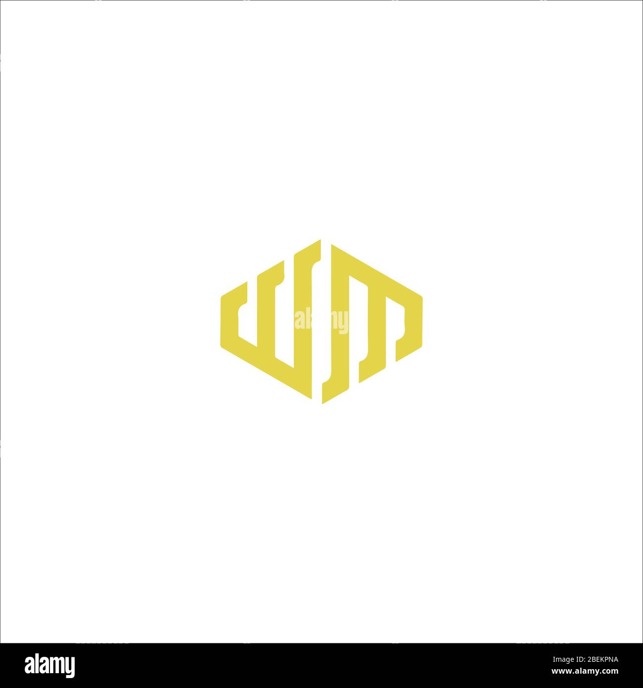 Initial letter wm logo or mw logo vector design template Stock Vector ...
