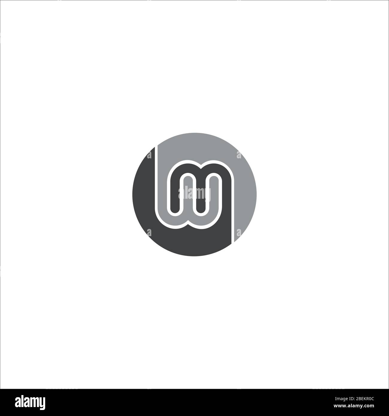Initial letter wm logo or mw logo vector design template Stock Vector ...