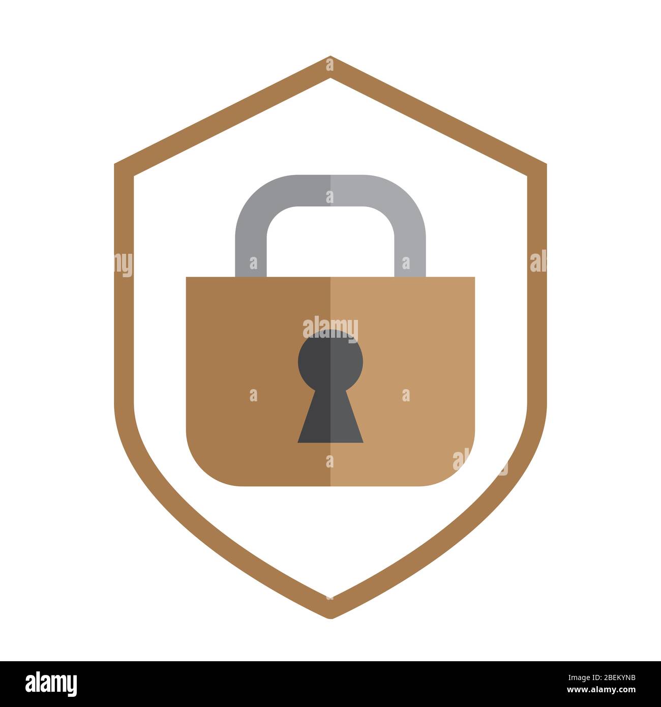 Padlock icon vector. Lock flat design best icon Stock Vector Image ...
