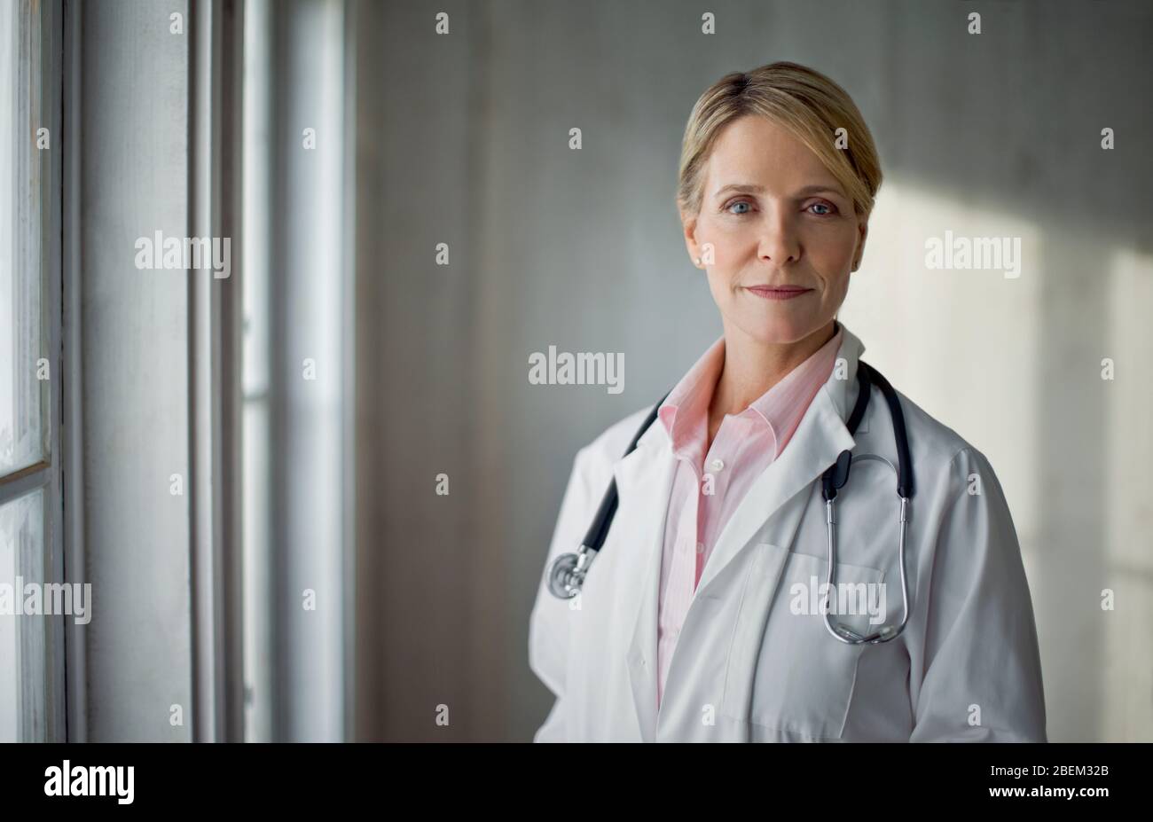 Portrait of a mid adult female doctor Stock Photo