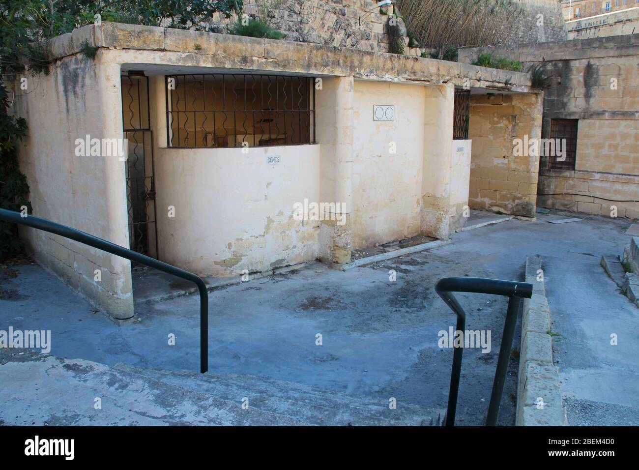 public restrooms in kalkara in malta Stock Photo Alamy