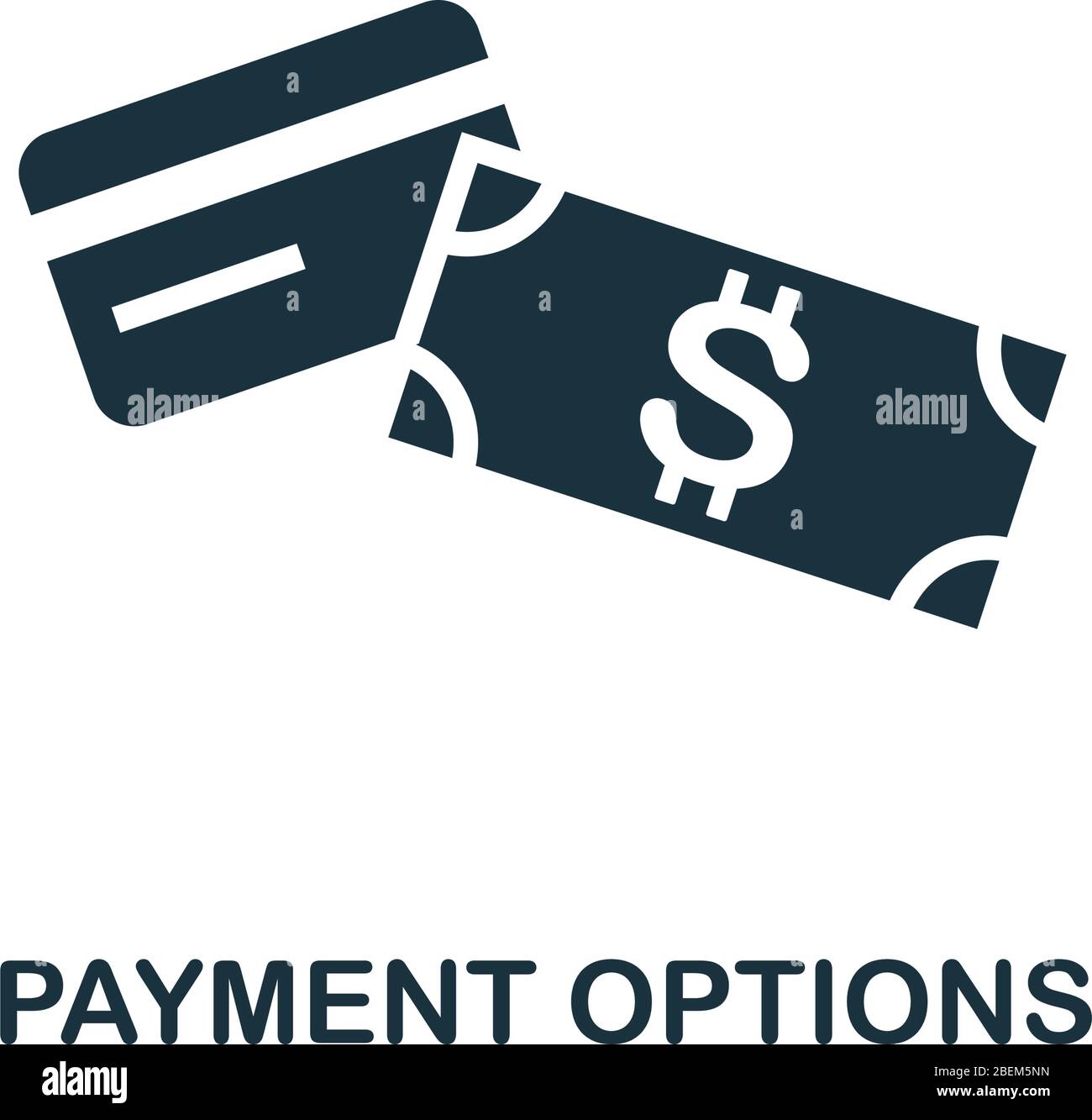 Payment Options icon. Simple illustration from e-commerce collection ...