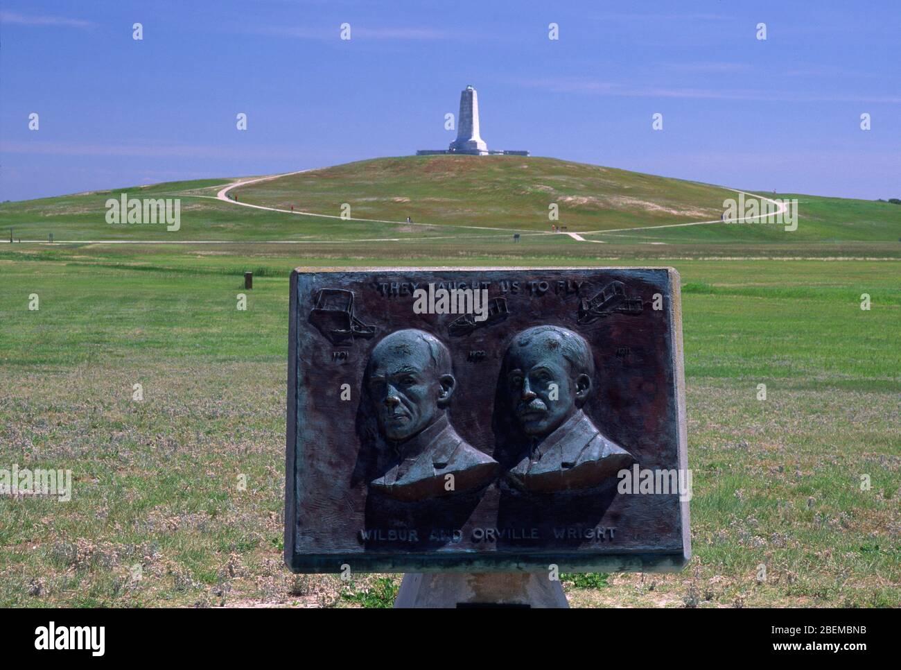 Wright Brothers Monument, Wright Brothers National Memorial, North Carolina Stock Photo