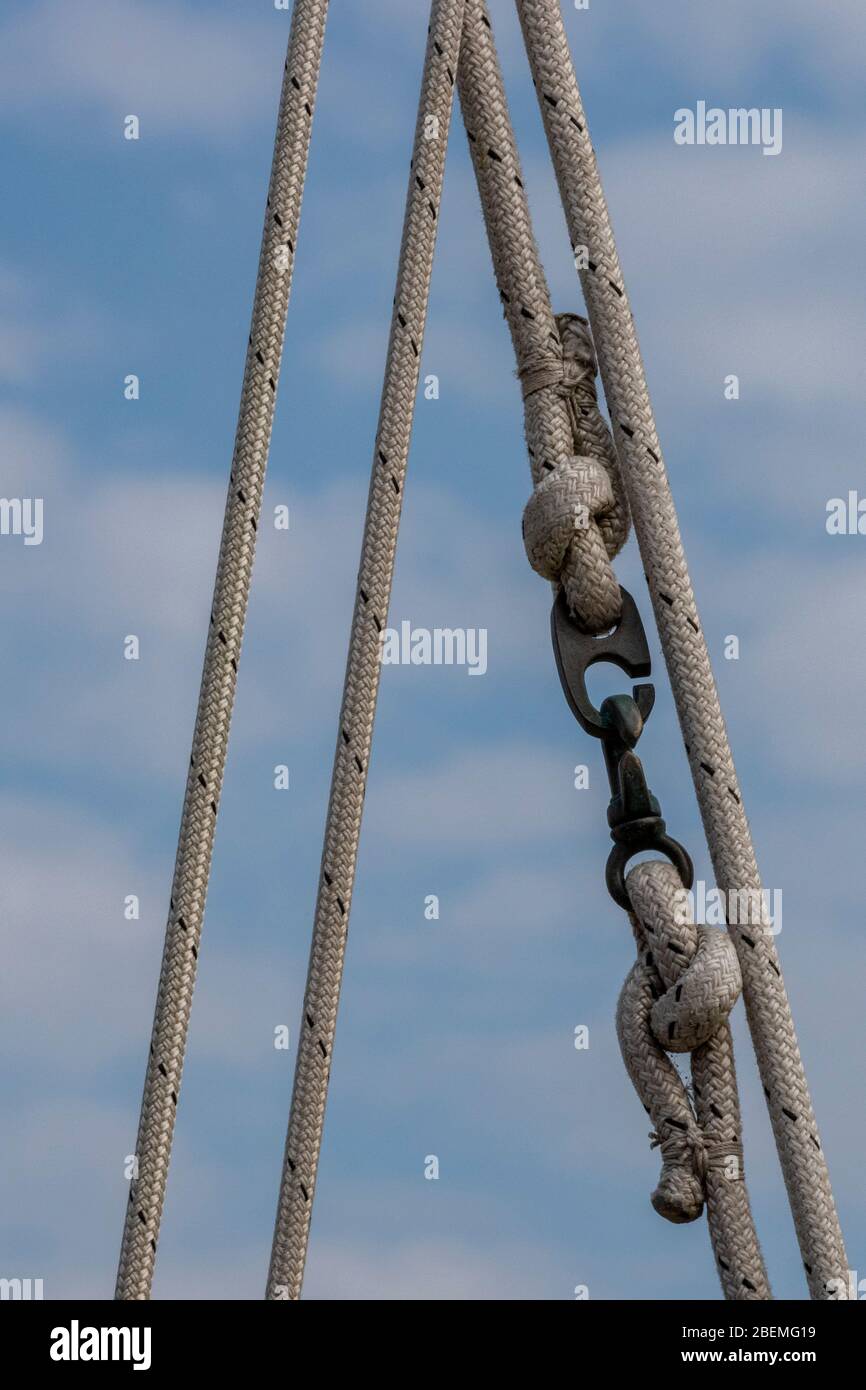 Hitches made with rope hires stock photography and images Alamy