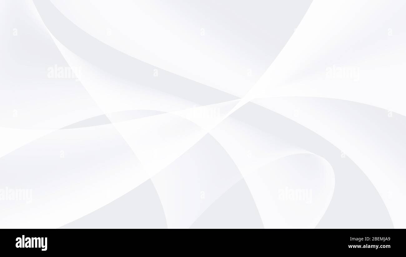 White abstract background. Abstract shapes and waves on a white